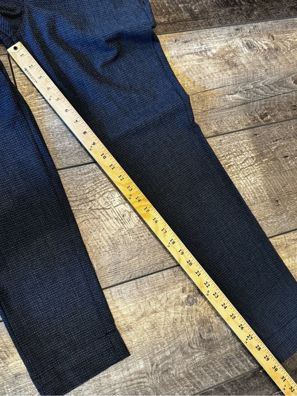 Jack & Jones Men's Marco Plaid Slim Knit Pants Gray Blue 31x32 View 4